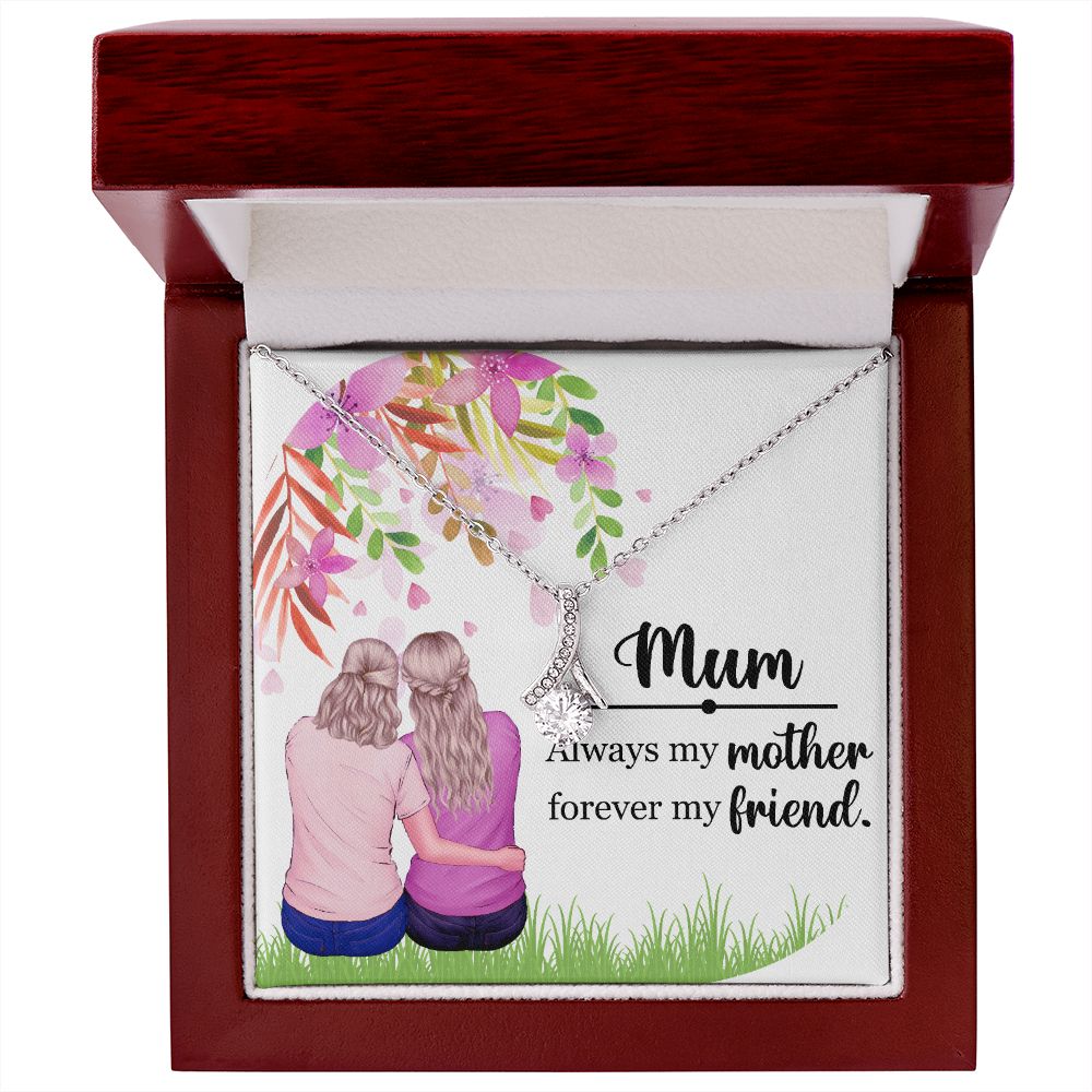Mum Always my Mother Alluring Ribbon Necklace-Express Your Love Gifts