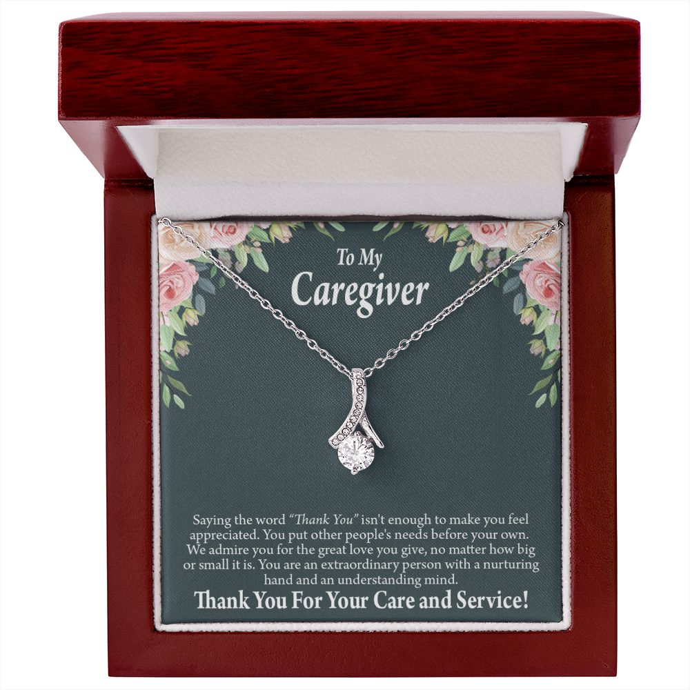 Gift Ideas For Caregivers Alluring Ribbon Necklace-Express Your Love Gifts