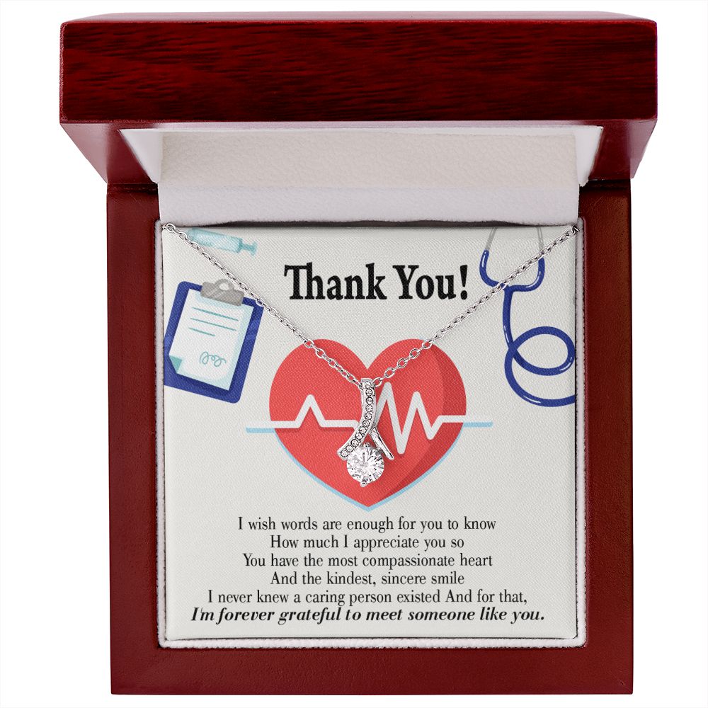 Gift Idea For Medical Staff Alluring Ribbon Necklace-Express Your Love Gifts