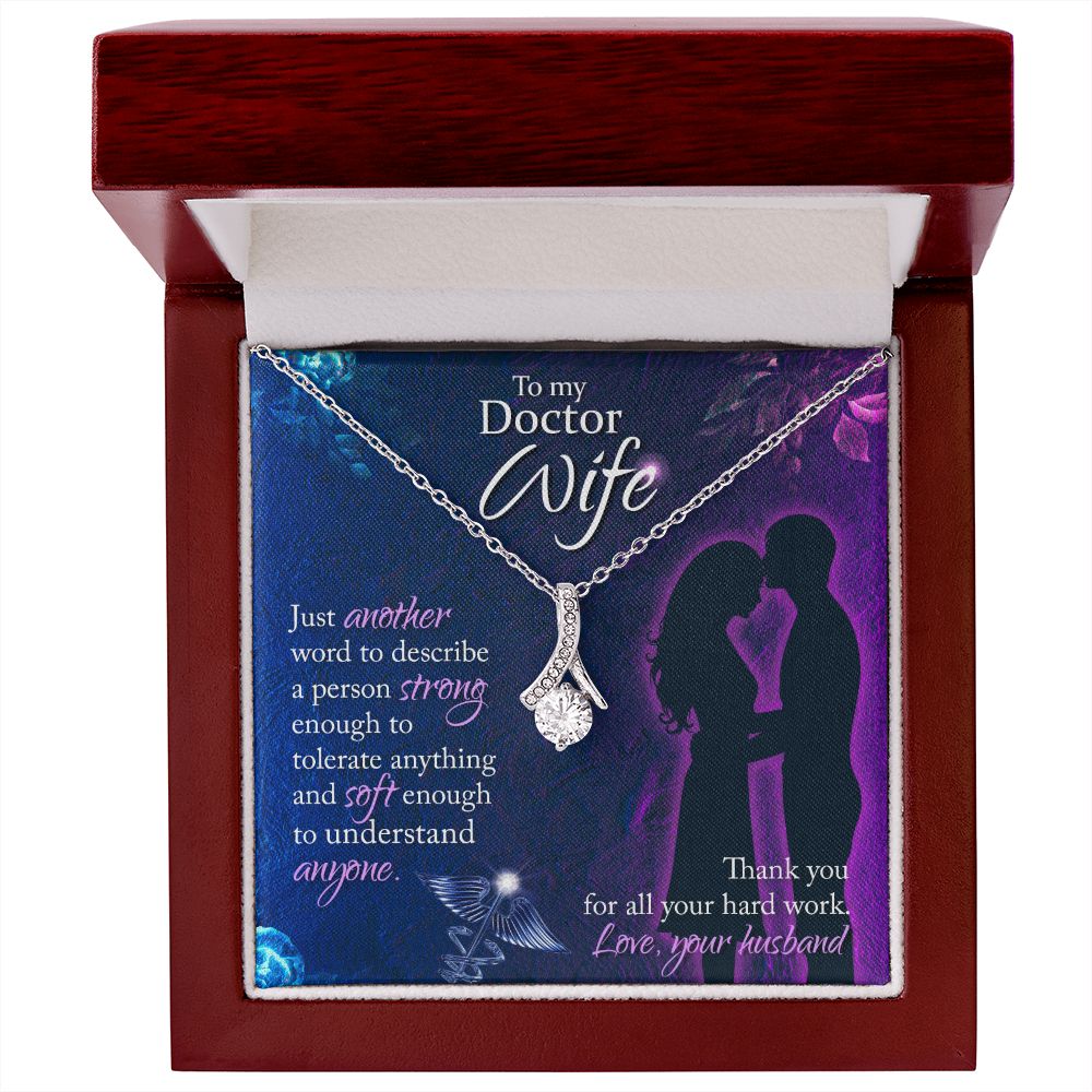 Just Another Word Alluring Ribbon Necklace-Express Your Love Gifts