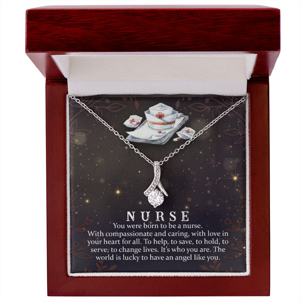 You Were Born to Be Alluring Ribbon Necklace-Express Your Love Gifts