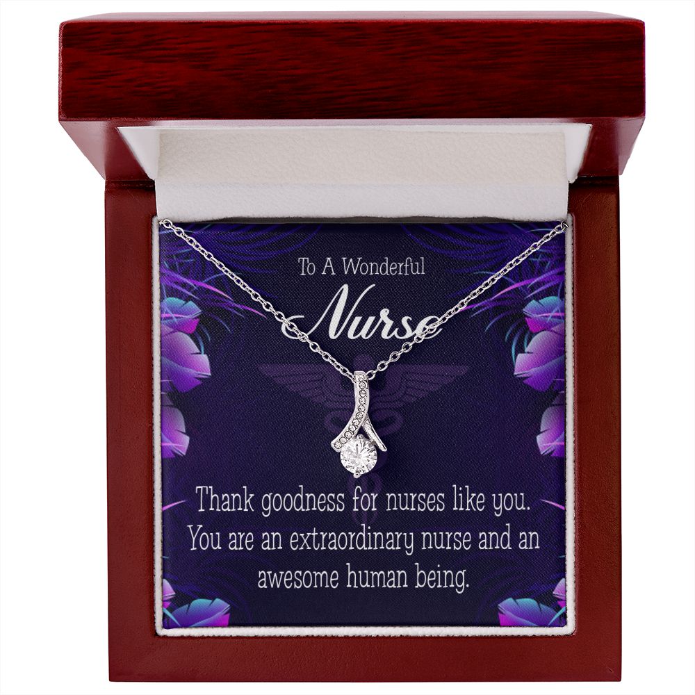 Extraordinary Nurse Alluring Ribbon Necklace-Express Your Love Gifts
