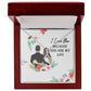 I Love You Because You Are My Life Alluring Ribbon Necklace-Express Your Love Gifts