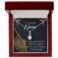 Nurses are Like Angels Alluring Ribbon Necklace-Express Your Love Gifts