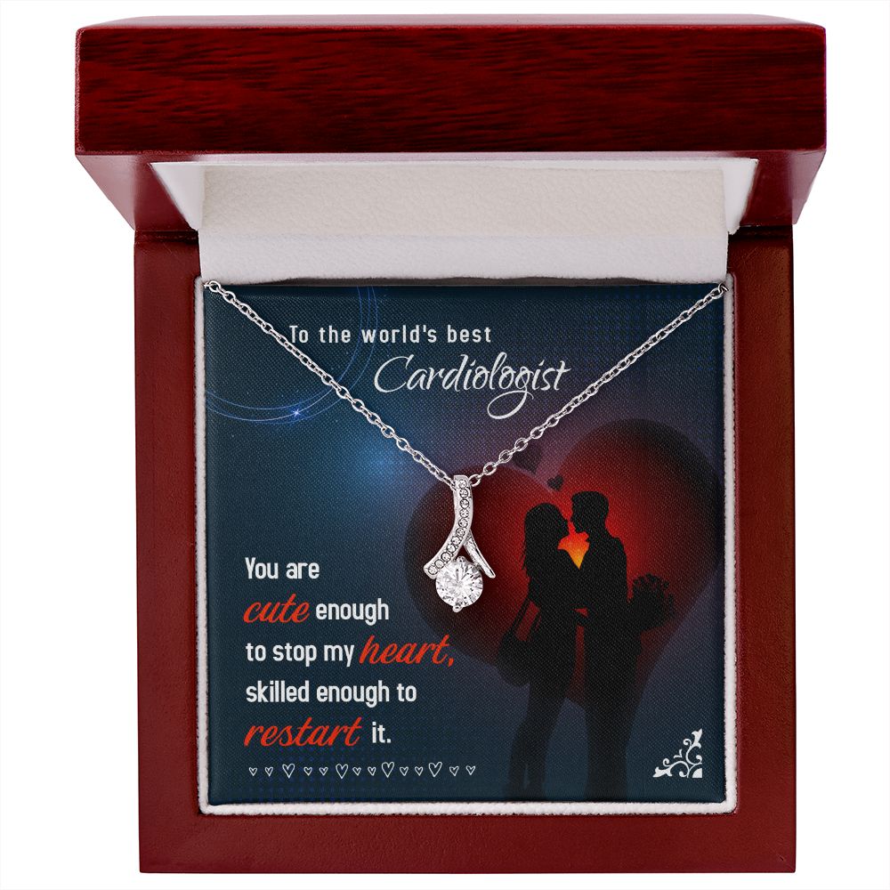 Cute Enough to Stop Alluring Ribbon Necklace-Express Your Love Gifts