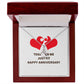 Together We Just Fit Alluring Ribbon Necklace-Express Your Love Gifts