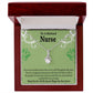 Retired Nurse Thank You Alluring Ribbon Necklace-Express Your Love Gifts