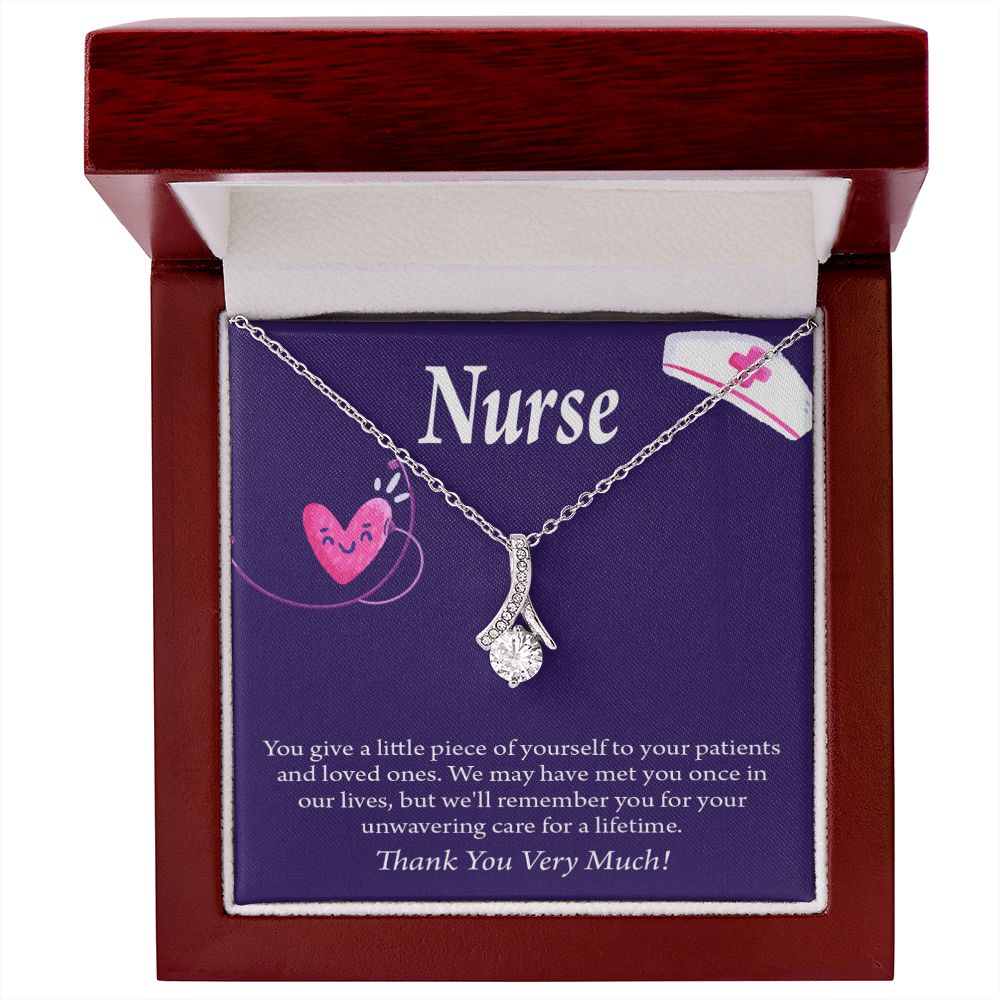 Remarkable Nurse Alluring Ribbon Necklace-Express Your Love Gifts