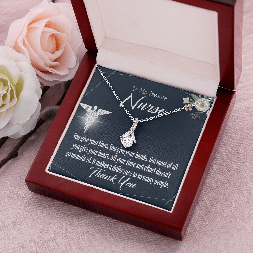 You Don't Go Unnoticed Alluring Ribbon Necklace-Express Your Love Gifts