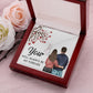 You WIll Always Be My Forever Alluring Ribbon Necklace-Express Your Love Gifts