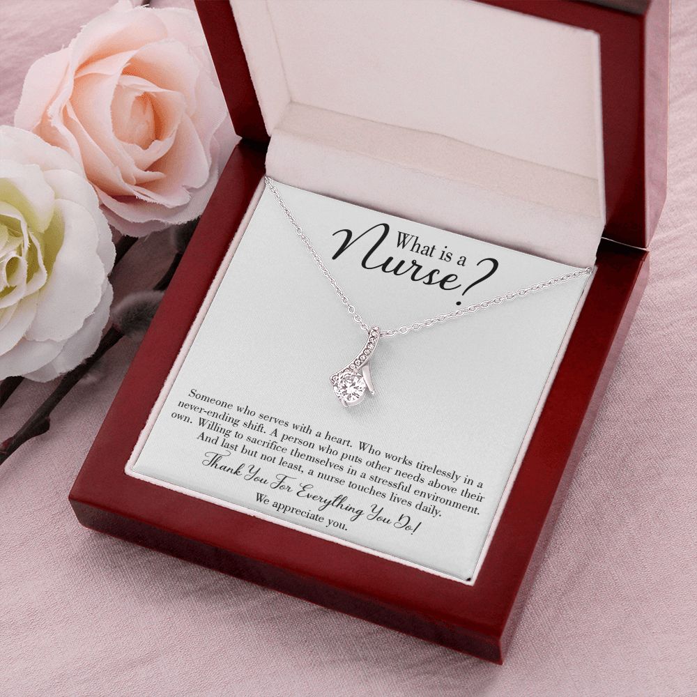What is a Nurse Alluring Ribbon Necklace-Express Your Love Gifts