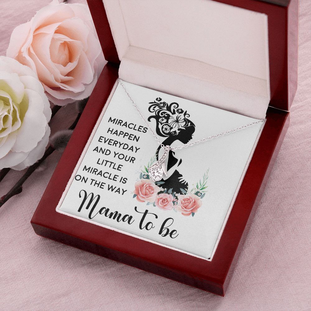 Mama To Be Alluring Ribbon Necklace-Express Your Love Gifts