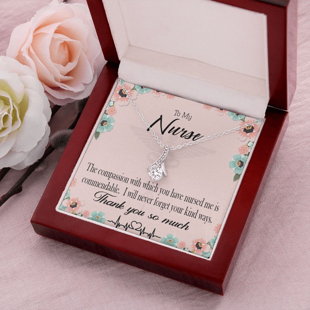 Commendable Nurse Alluring Ribbon Necklace-Express Your Love Gifts
