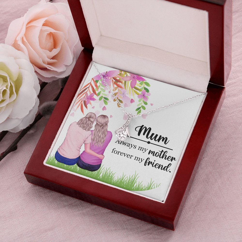 Mum Always my Mother Alluring Ribbon Necklace-Express Your Love Gifts