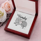 Family Alluring Ribbon Necklace-Express Your Love Gifts