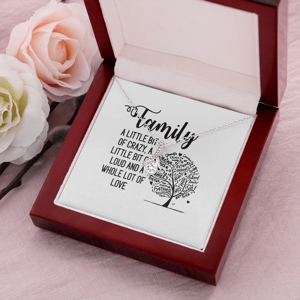 Family Alluring Ribbon Necklace-Express Your Love Gifts
