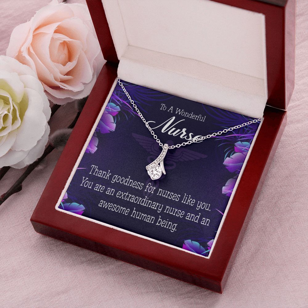 Extraordinary Nurse Alluring Ribbon Necklace-Express Your Love Gifts