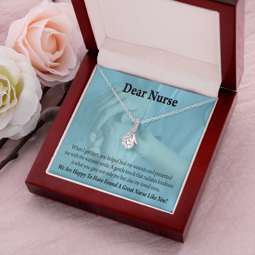 Nurse Thank You Alluring Ribbon Necklace-Express Your Love Gifts