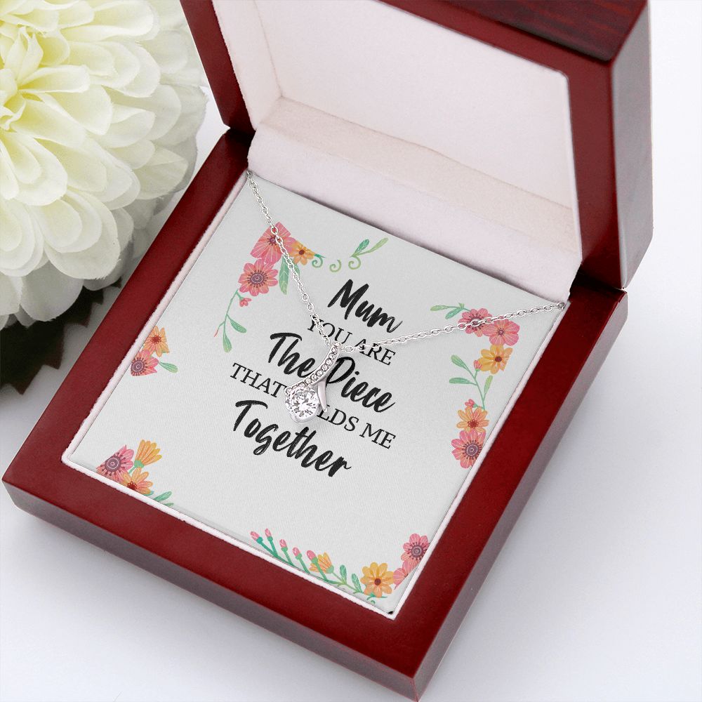 Mum You Are The Piece Alluring Ribbon Necklace-Express Your Love Gifts