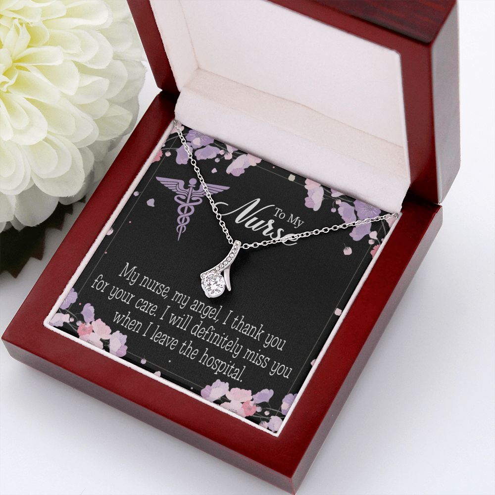 My Nurse, My Angel Alluring Ribbon Necklace-Express Your Love Gifts