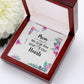 Mom We Love You With All Our Hearts Alluring Ribbon Necklace-Express Your Love Gifts