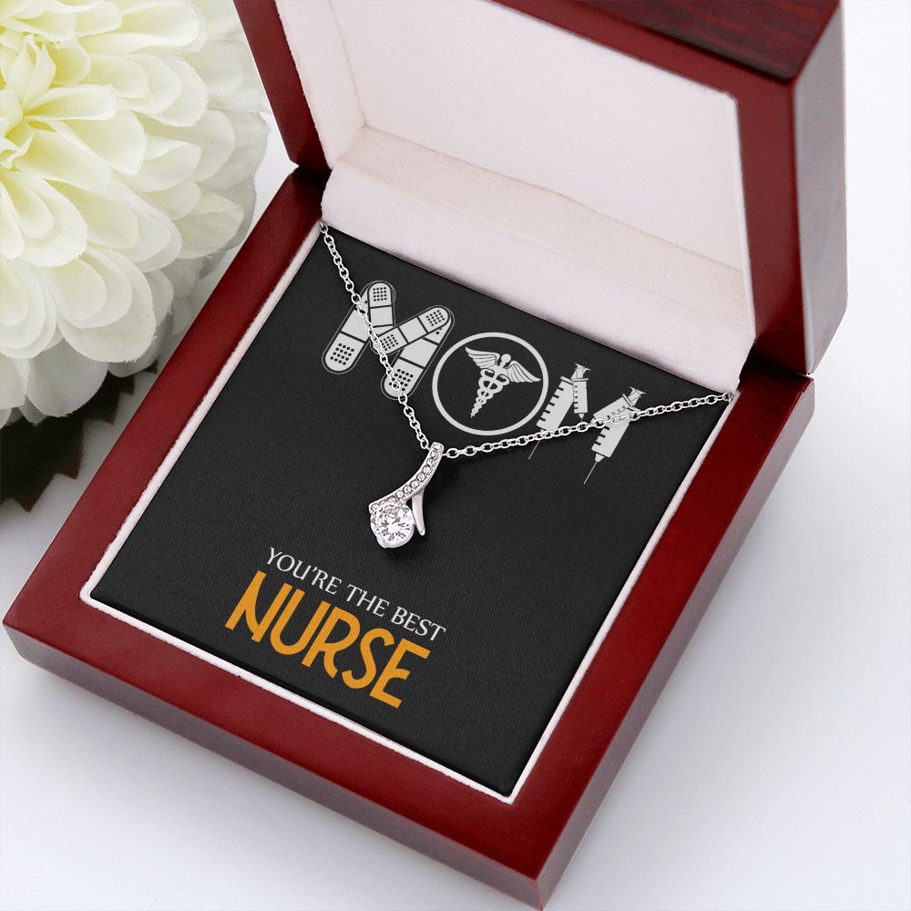 Mom Nurse Alluring Ribbon Necklace-Express Your Love Gifts