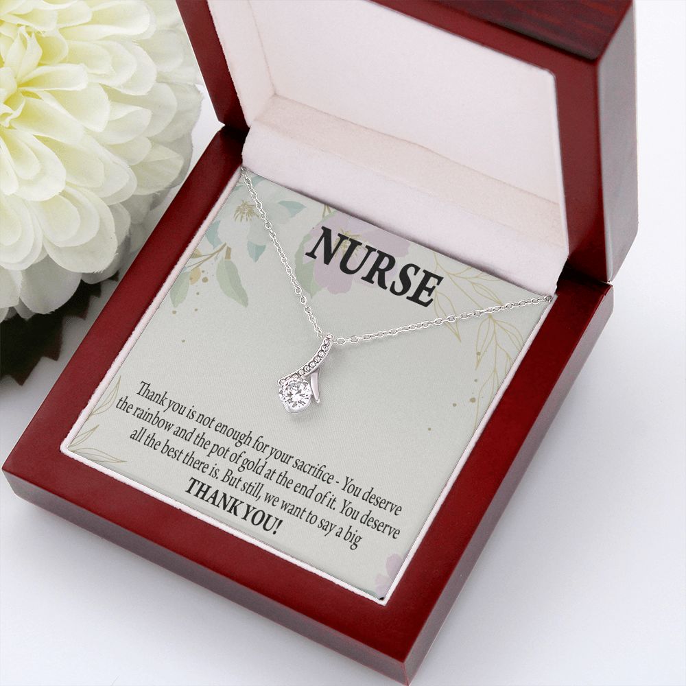 Gift For Healthcare Workers Alluring Ribbon Necklace-Express Your Love Gifts