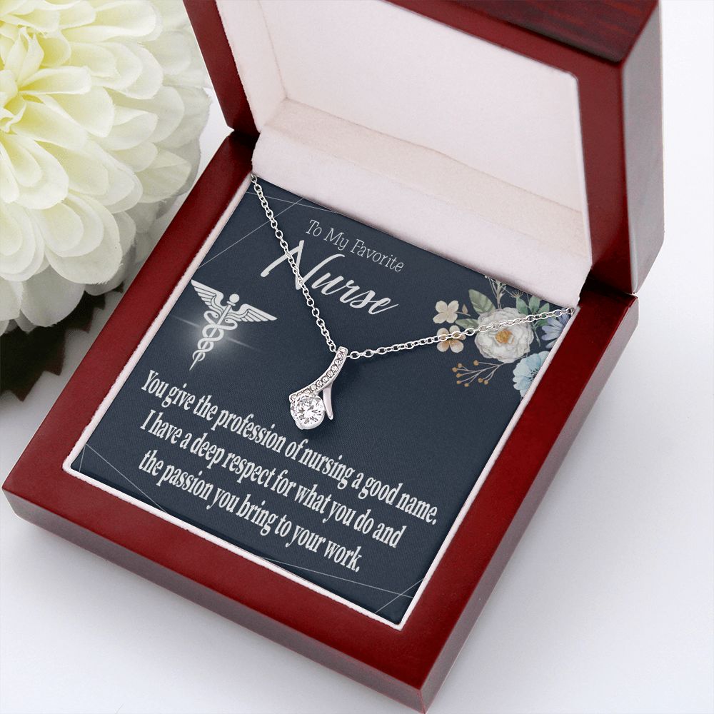 Deep Respect Alluring Ribbon Necklace-Express Your Love Gifts