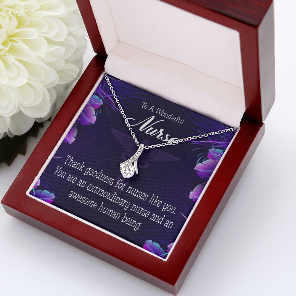 Extraordinary Nurse Alluring Ribbon Necklace-Express Your Love Gifts