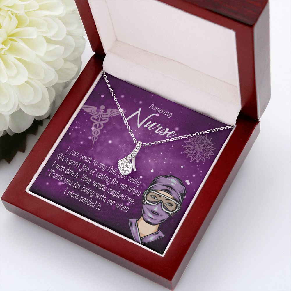 Thanks for Being There Alluring Ribbon Necklace-Express Your Love Gifts