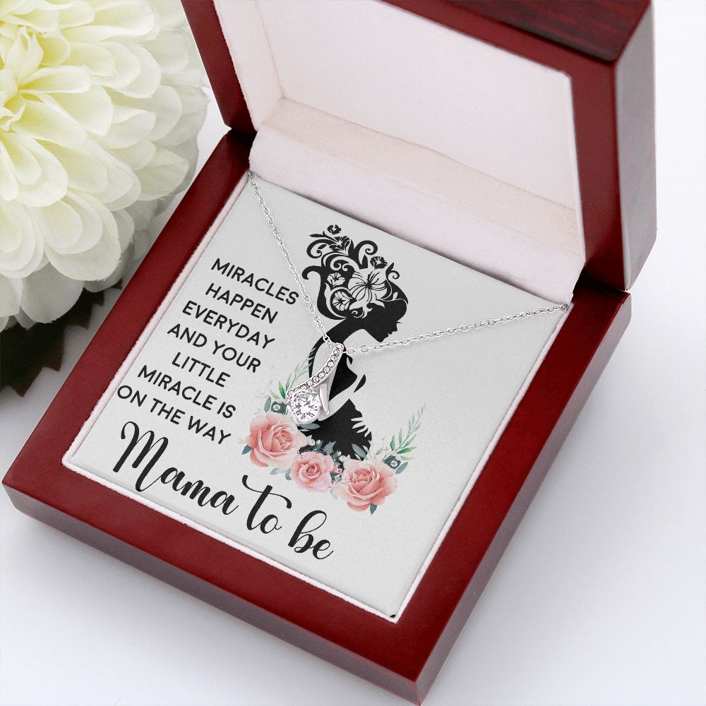 Mama To Be Alluring Ribbon Necklace-Express Your Love Gifts