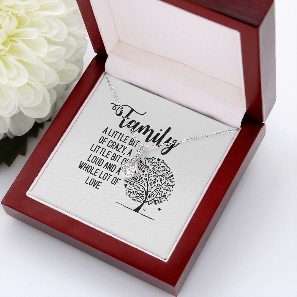 Family Alluring Ribbon Necklace-Express Your Love Gifts