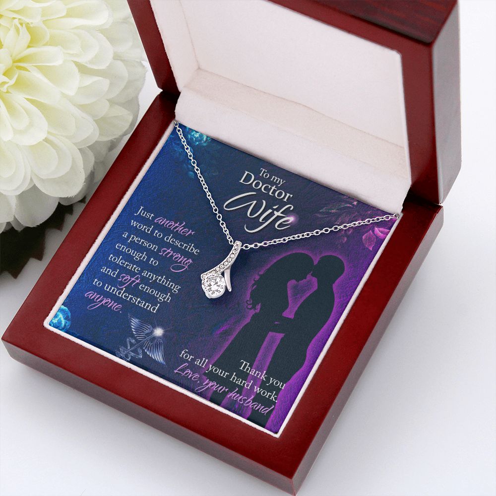 Just Another Word Alluring Ribbon Necklace-Express Your Love Gifts