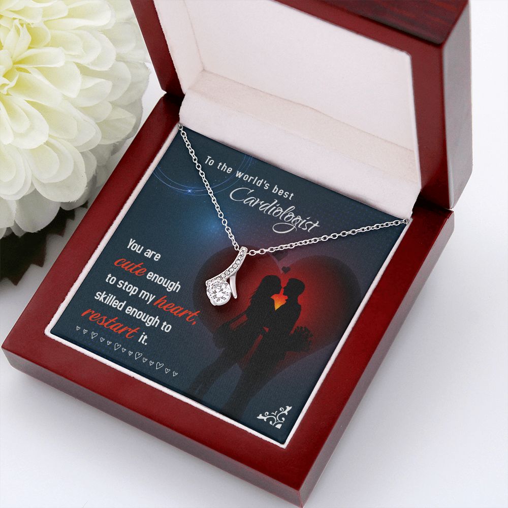 Cute Enough to Stop Alluring Ribbon Necklace-Express Your Love Gifts