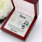 Simple Thank You Nurse Alluring Ribbon Necklace-Express Your Love Gifts