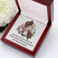 Mother and Daughter Never Apart Alluring Ribbon Necklace-Express Your Love Gifts