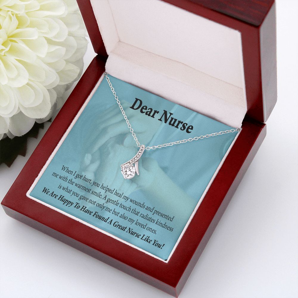 Nurse Thank You Alluring Ribbon Necklace-Express Your Love Gifts