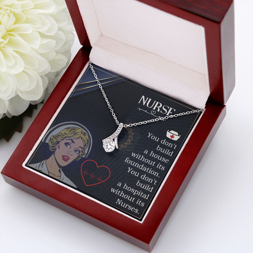 Nurse Alluring Ribbon Necklace-Express Your Love Gifts