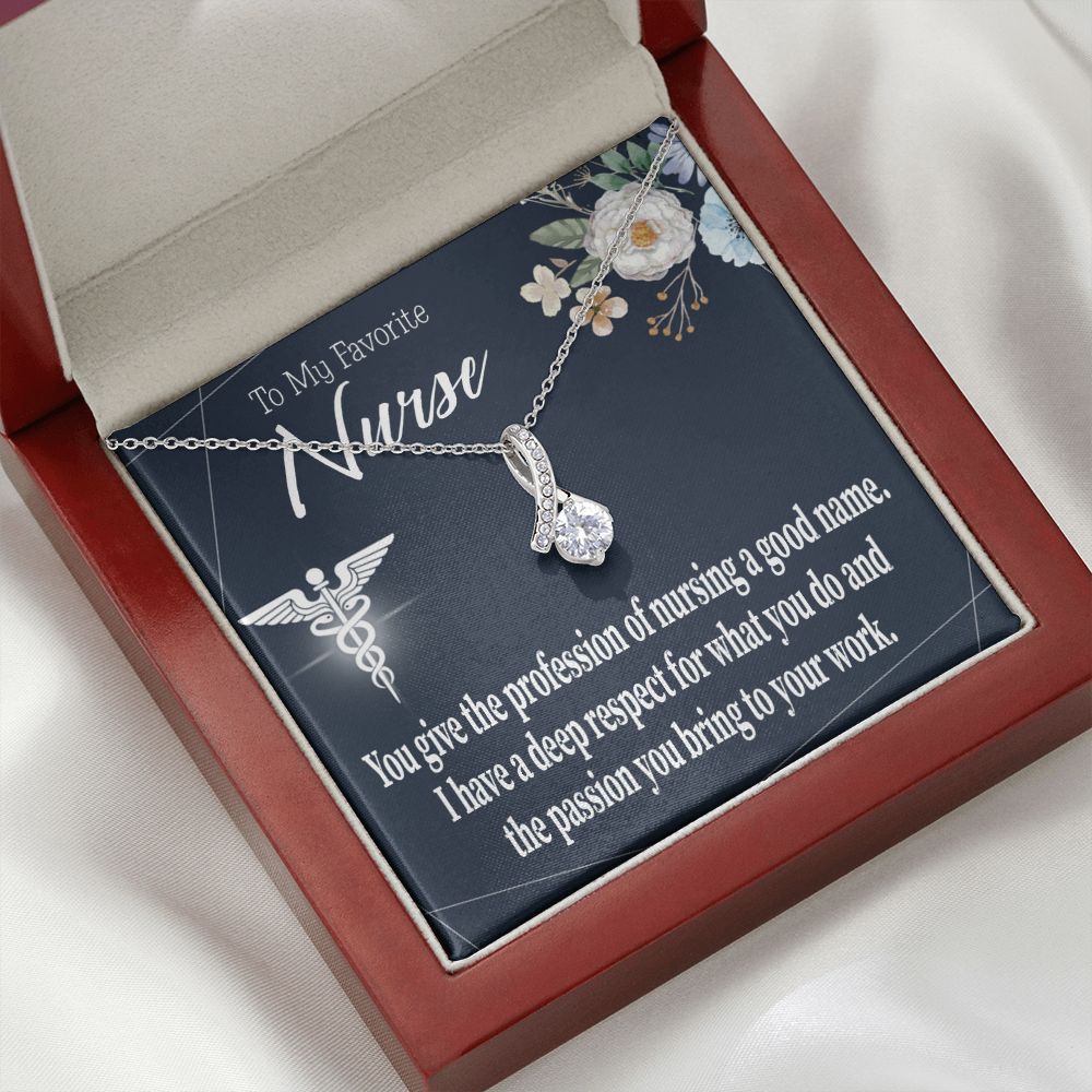 Deep Respect Alluring Ribbon Necklace-Express Your Love Gifts