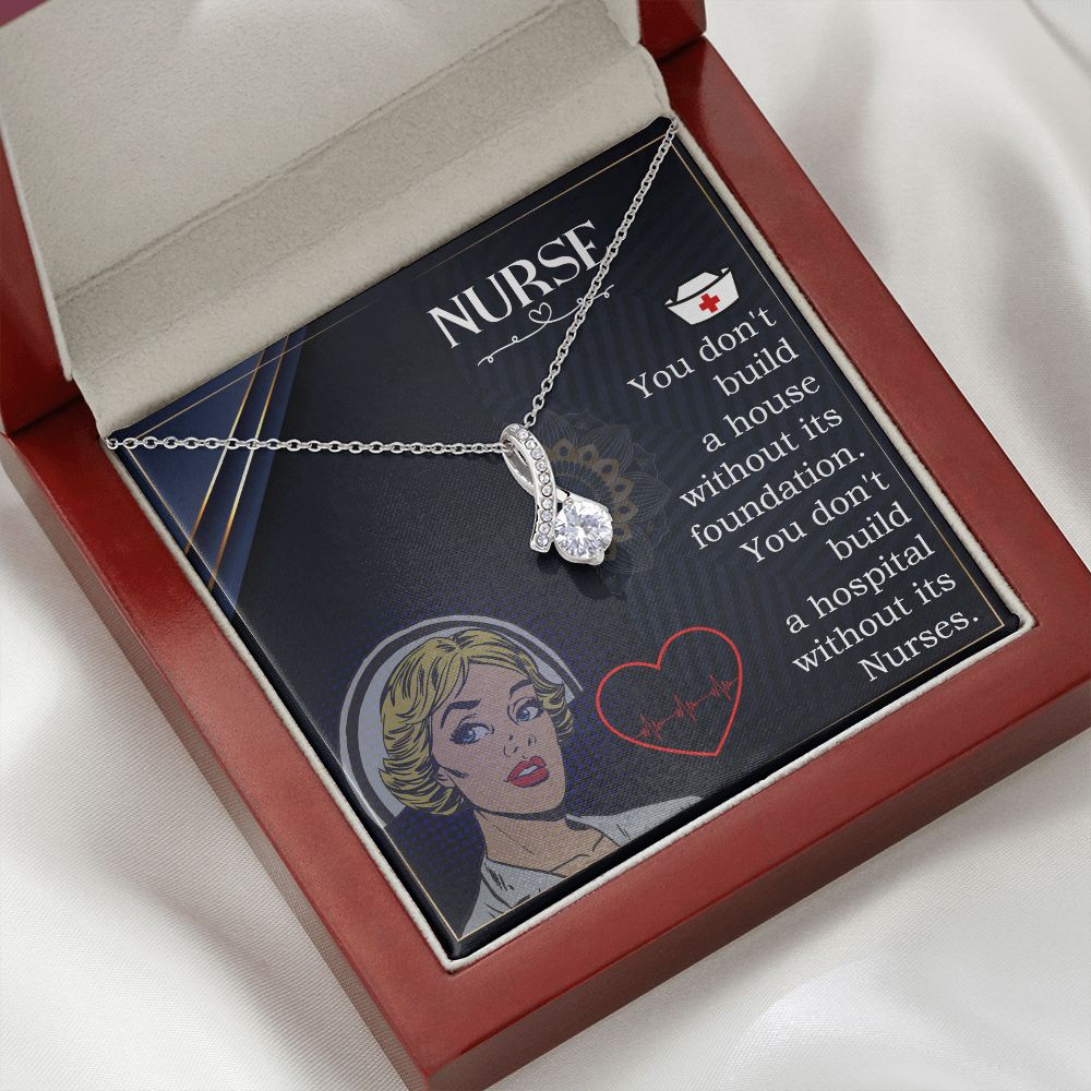 Nurse Alluring Ribbon Necklace-Express Your Love Gifts