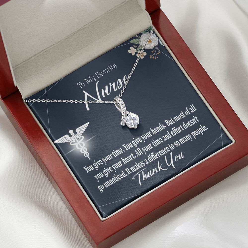 You Don't Go Unnoticed Alluring Ribbon Necklace-Express Your Love Gifts