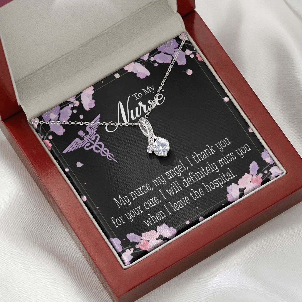 My Nurse, My Angel Alluring Ribbon Necklace-Express Your Love Gifts