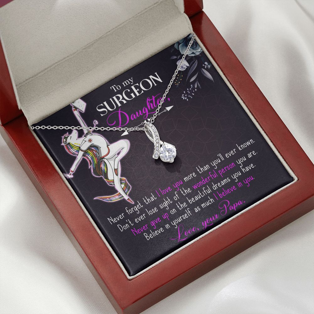 To my Surgeon Daughter Alluring Ribbon Necklace-Express Your Love Gifts
