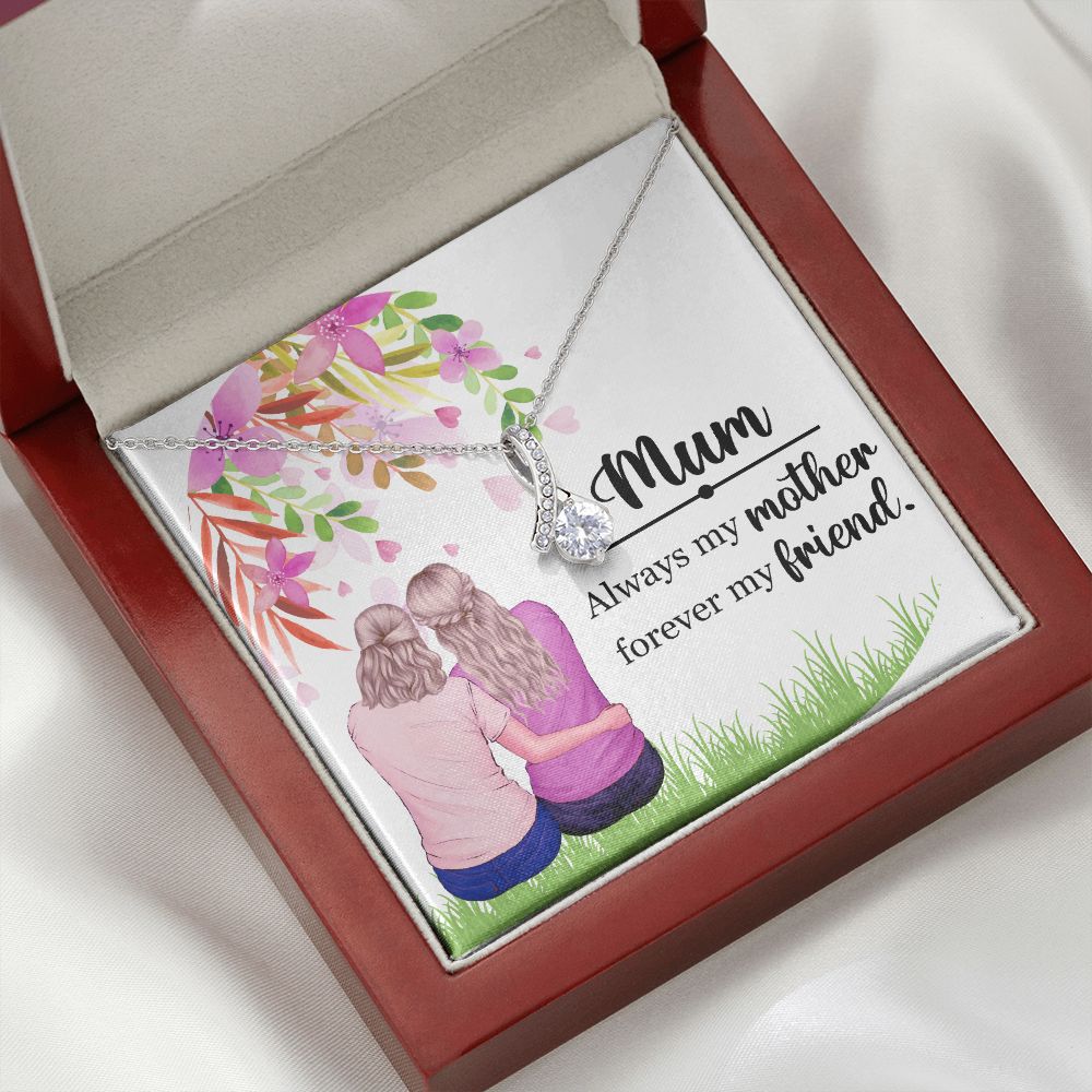 Mum Always my Mother Alluring Ribbon Necklace-Express Your Love Gifts
