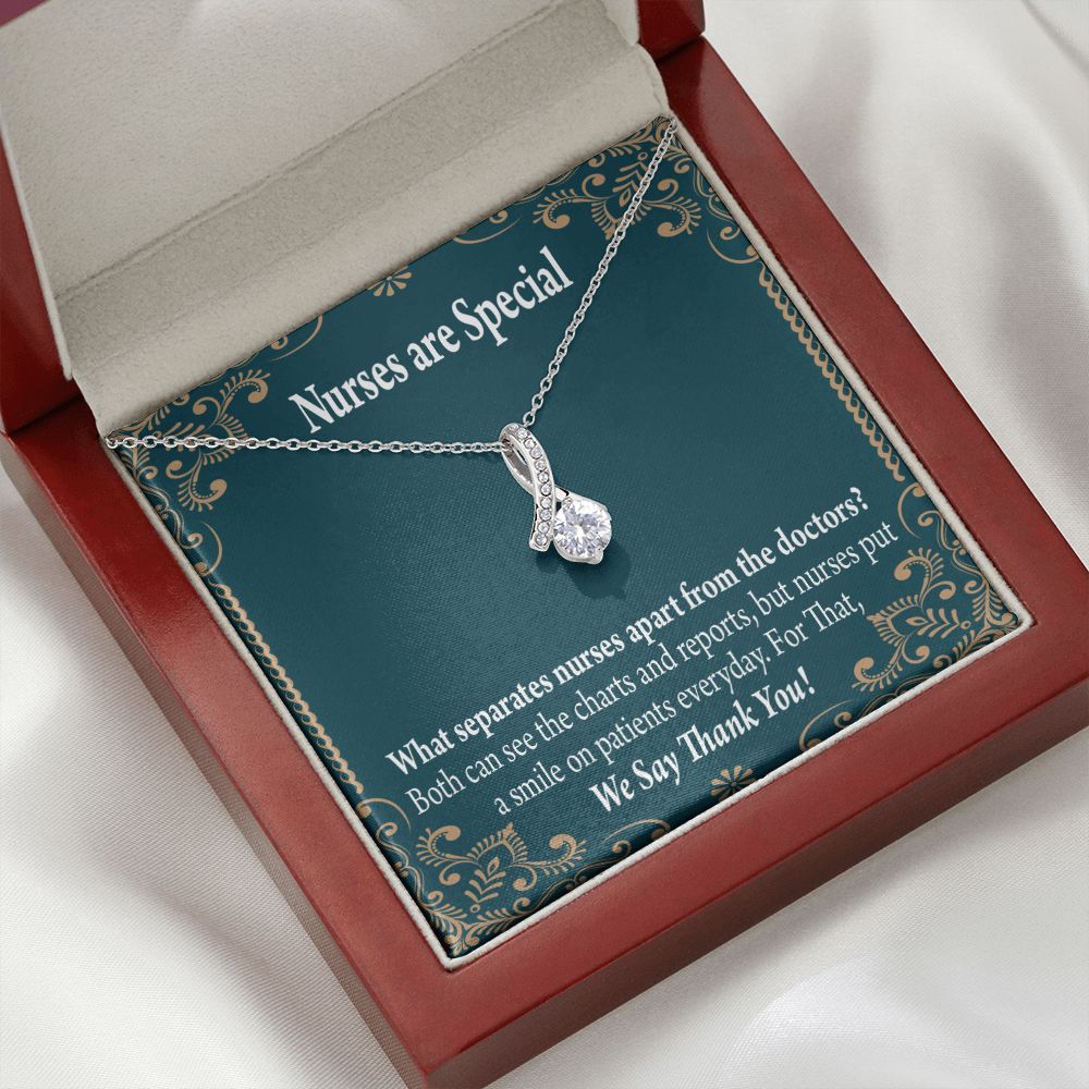 Nurses are Special Alluring Ribbon Necklace-Express Your Love Gifts