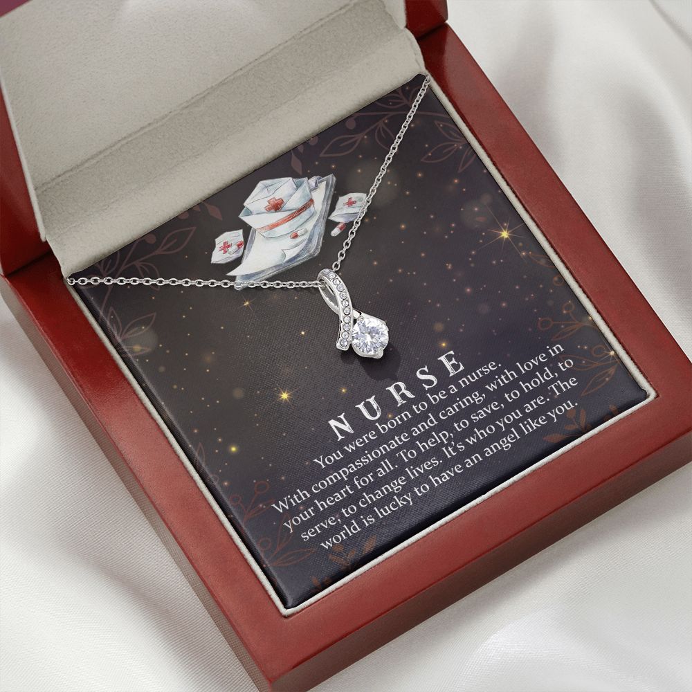 You Were Born to Be Alluring Ribbon Necklace-Express Your Love Gifts