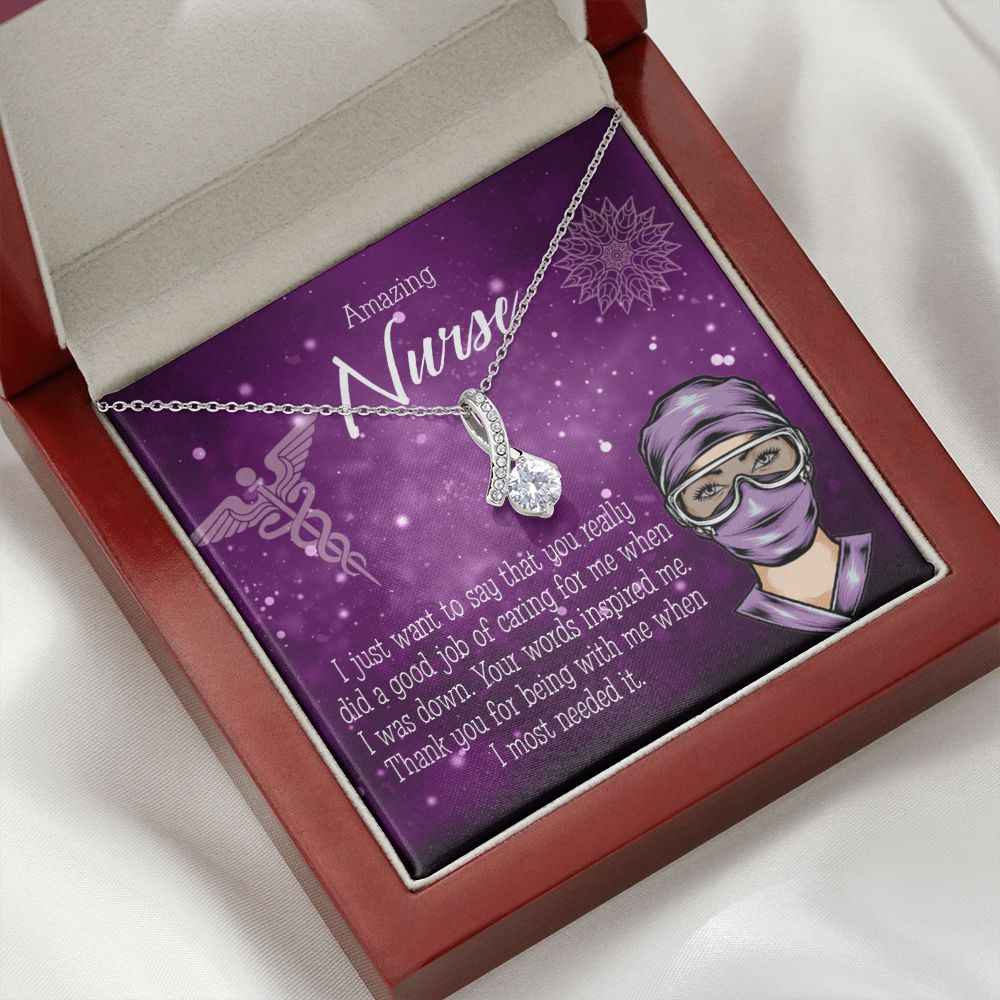 Thanks for Being There Alluring Ribbon Necklace-Express Your Love Gifts