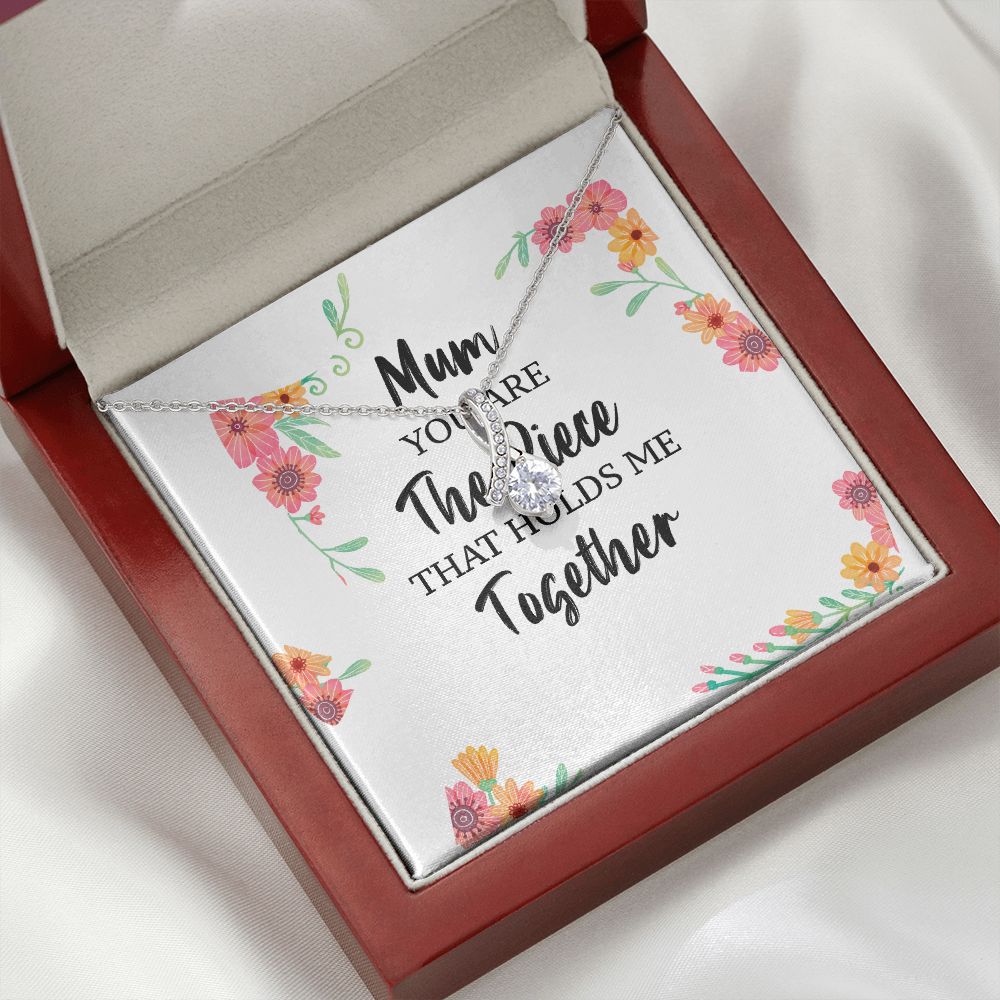 Mum You Are The Piece Alluring Ribbon Necklace-Express Your Love Gifts