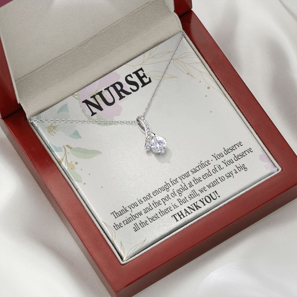 Gift For Healthcare Workers Alluring Ribbon Necklace-Express Your Love Gifts