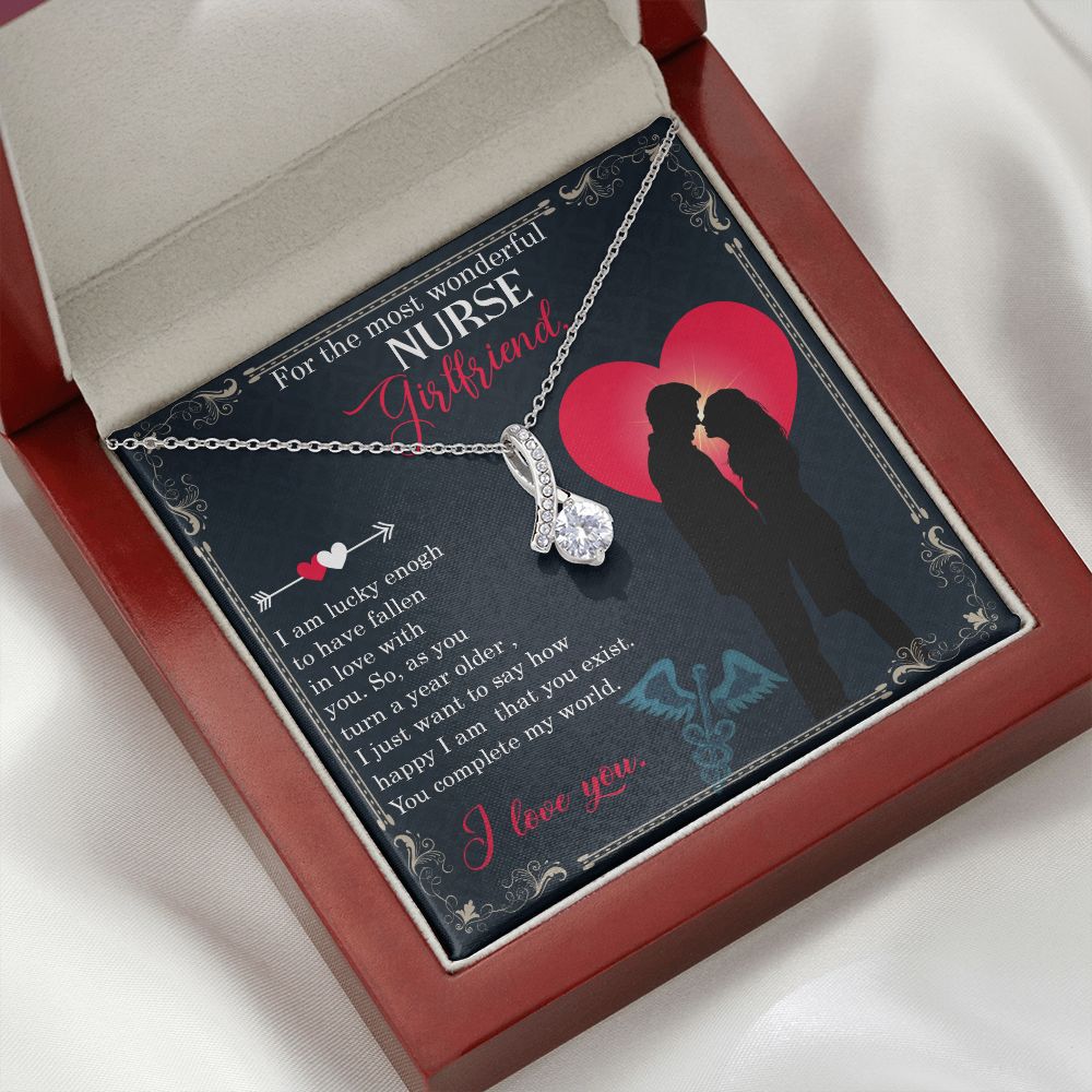 For the most wonderful nurse girlfriend Alluring Ribbon Necklace-Express Your Love Gifts